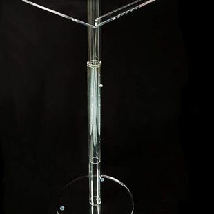 亚克力升降演讲台迎宾讲台会议多媒体发言台司仪主持桌签约台简约