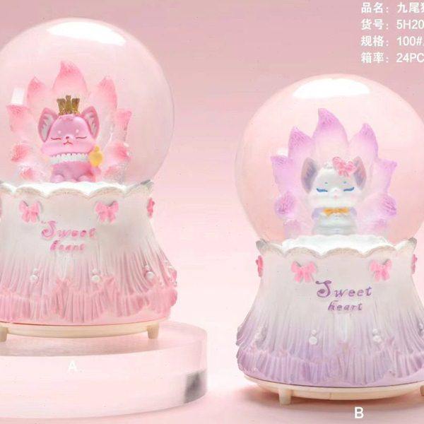 九尾狐狸水晶球 5H202（大号）飘雪八音盒摆件学生节日惊喜,饰品/流行首饰/时尚饰品新,摆件,淘宝优惠券,粉丝福利购,淘宝优惠卷