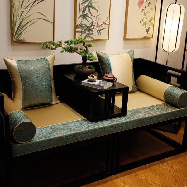 新中式现沙发靠垫红木沙发坐垫罗汉床垫子五件套实木椅垫带,居家布艺,沙发垫,淘宝优惠券,粉丝福利购,淘宝优惠卷