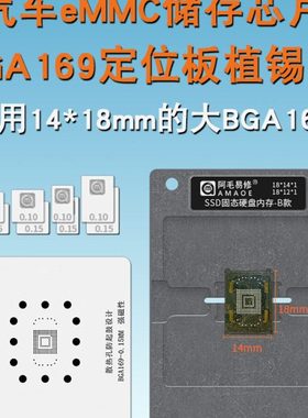汽车芯片eMMC字库储存芯片14×18mm BGA169定位板磁性植锡台钢网