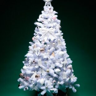 老丈人白色圣诞树家用1.5m发光圣诞节商用橱窗1.8/2.1m装饰树套餐