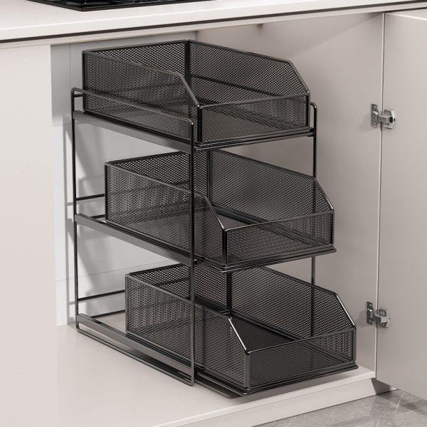厨房柜子抽拉式置物架橱柜分层架多层加深抽屉台面下水拉篮神器,厨房/烹饪用具,厨房抽屉置物架,淘宝优惠券,粉丝福利购,淘宝优惠卷