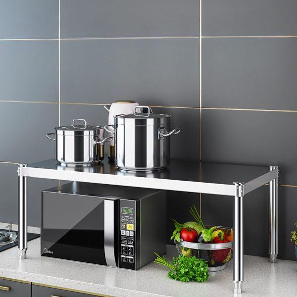 厨房不锈钢一层层置物架家用多功能台面微波炉电器烤箱桌面架子,厨房/烹饪用具,微波炉置物架,淘宝优惠券,粉丝福利购,淘宝优惠卷