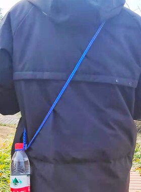饮料瓶斜挎背带手纯绳工编织伞绳矿泉水水绳便携水杯挂绳瓶壶绳
