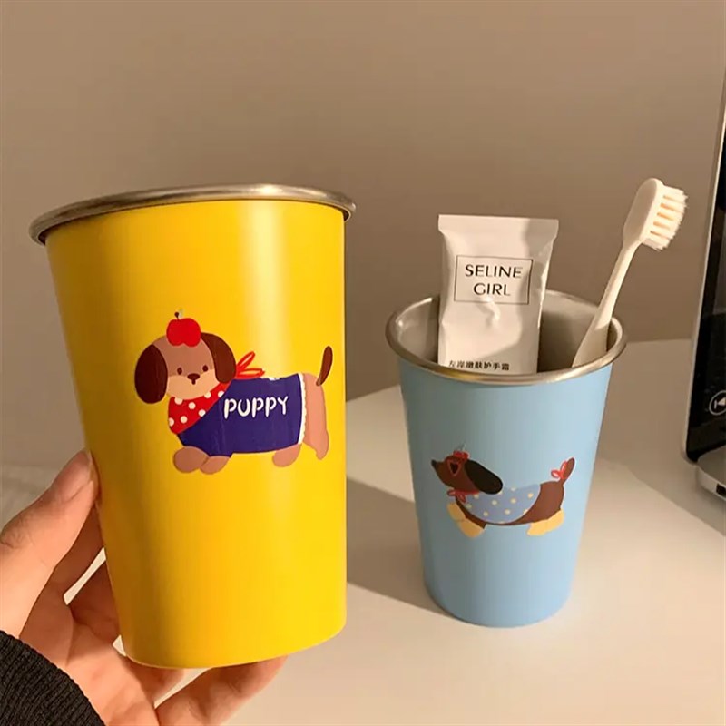 【下单立b减30】可爱腊肠狗漱口杯家用牙刷杯子洗漱杯情侣学生HS