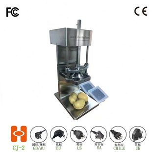 CJ-2 立式电动薯条机Potato slicer 商用多功能不锈钢瓜果切条机