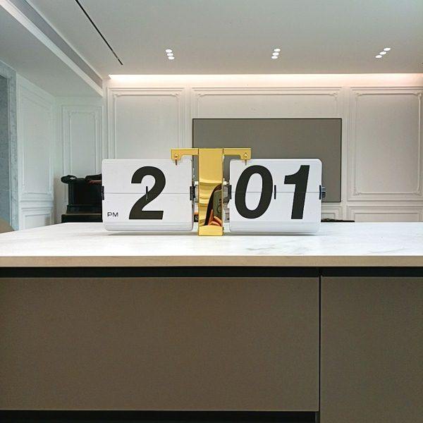 欧式复古大号单挂自动翻页钟表客厅现代简约桌面时尚座钟家装挂钟,家居饰品,挂钟,淘宝优惠券,粉丝福利购,淘宝优惠卷