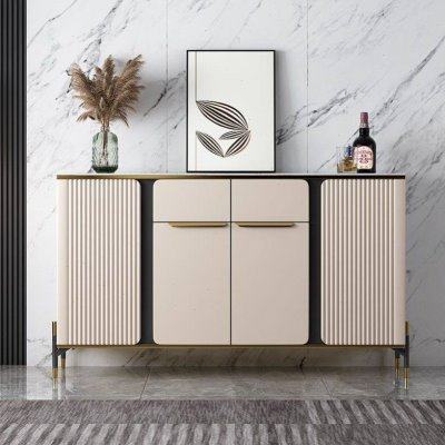 轻奢岩板餐边柜客厅靠墙玄关柜现代简约边柜厨房碗柜储物置物柜子,商业/办公家具,办公茶水柜,淘宝优惠券,粉丝福利购,淘宝优惠卷