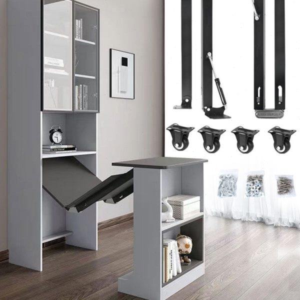 下翻式可折叠桌伸缩桌面抽拉伸缩餐桌书桌子隐形五金配件滑轨轨道,基础建材,家具连接件,淘宝优惠券,粉丝福利购,淘宝优惠卷