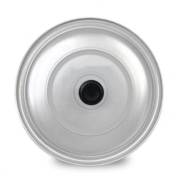 老式纯铝盖铝锅盖加高铝盖蒸煮锅盖子加厚通用家用桶盖缸盖平盖图片