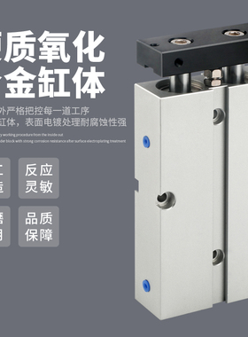 双杆双轴气缸大推力TD140/TN40*A0030X50X70X80X1X0小型气动气缸