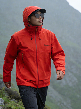 Lalamuly户外硬核冲锋衣男防风防水透气硬壳风衣运动登山雪山外套
