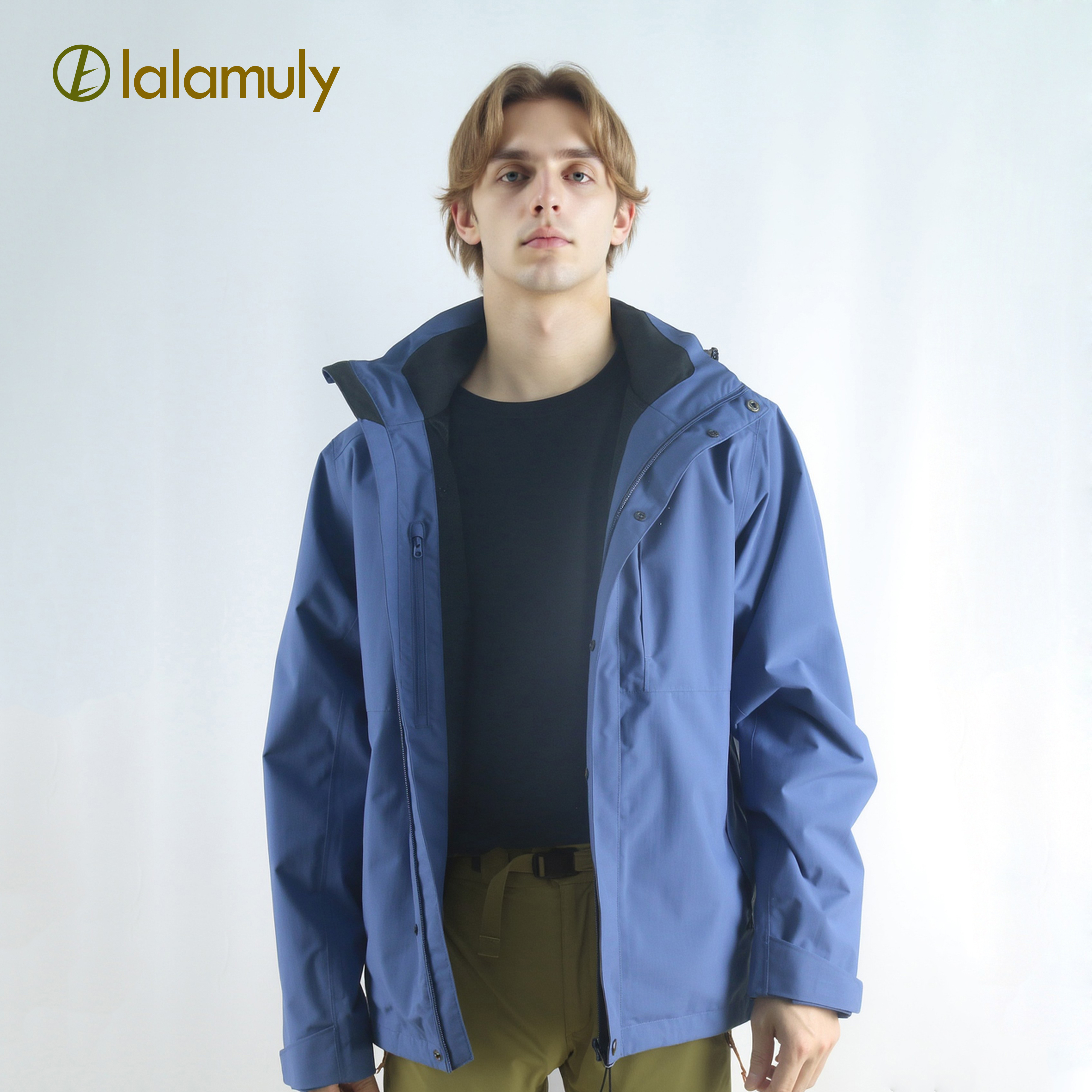 Lalamuly男款户外防水冲锋衣