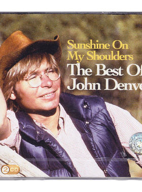 正版  TheBestofjohnDenver 约翰丹佛 阳光照在我肩上2CD唱片