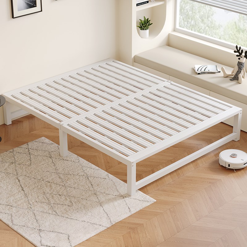 榻榻米床主卧铁床无床头q铁艺床1.8米双人床1.5米宿舍单人床铁架