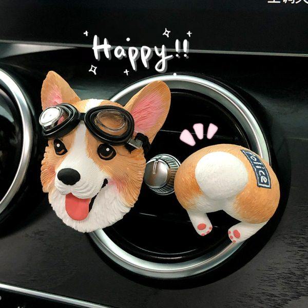 网红警犬福仔柯基小狗车载香熏汽车出风口装饰扩香石车内饰品摆件,汽车用品/电子/清洗/改装,汽车香水香薰,淘宝优惠券,粉丝福利购,淘宝优惠卷