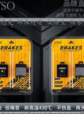 CTSO金属碟刹片适用极核AE2 穿越机AE2电动车电摩前后烧结刹车片