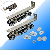 移门8吊轮吊滑轮玻璃木门静音吊轨轮阳台推拉门移门轮8轮2只一付