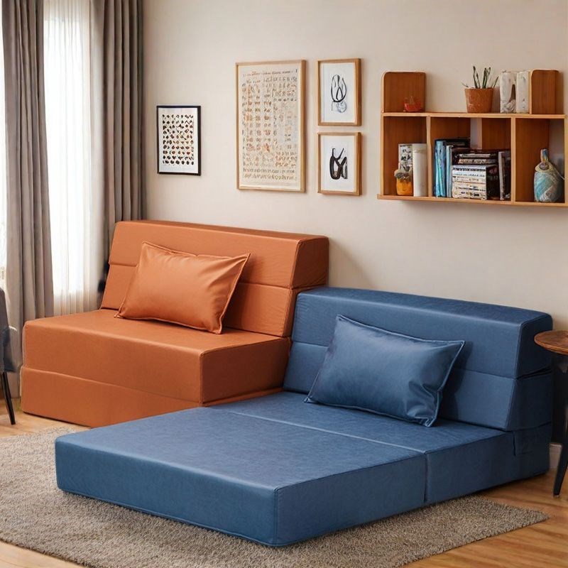 高密度海绵床垫午休午睡打地铺睡垫办H公室小户型可折叠沙发床垫