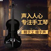 乐器 考级练习小提琴演奏 黑色小提琴 学生练习琴
