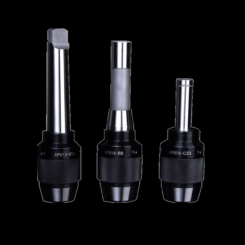 新款铣床用一体式钻夹头直柄C20 R8 莫氏MT4-APU1R3 APU16自紧包