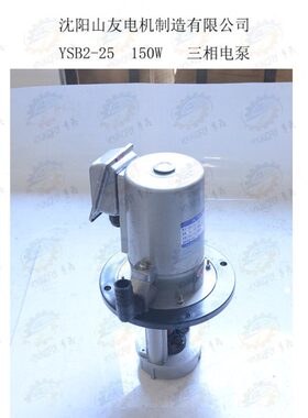 宝鸡CS6140 CS6150车床配套沈阳山友电机YSB2-25三相电泵380V150W