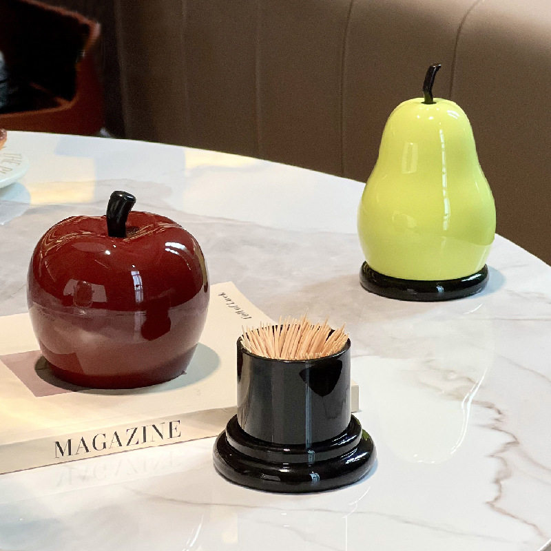 【下单立减50】卡通苹果个性牙签筒家用轻奢高级感牙签罐创意_ZS,居家日用,居家日用套装,淘宝优惠券,粉丝福利购,淘宝优惠卷