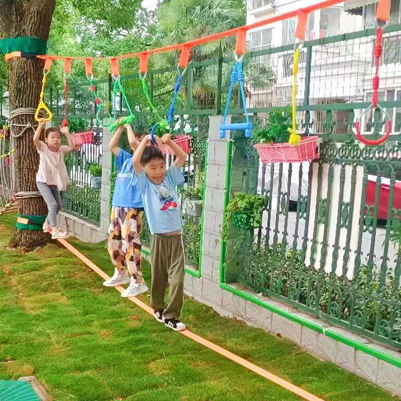 户外儿童悬吊玩具走绳早