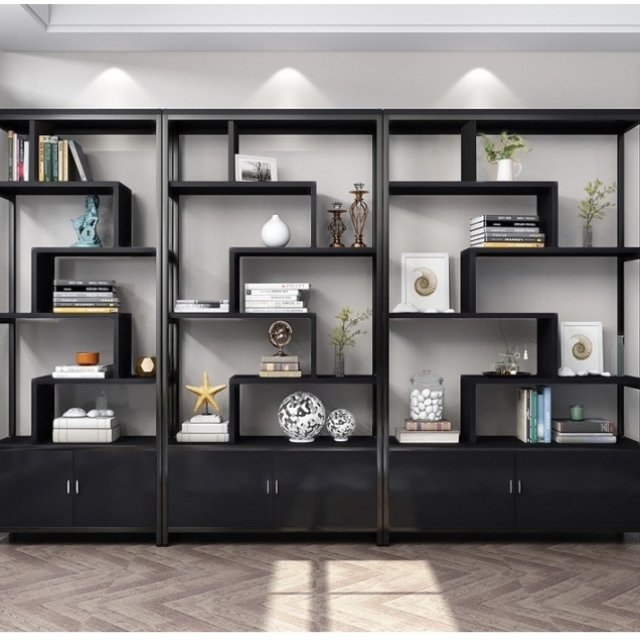 展示架置物架书架客厅隔断屏风玄关书柜博古架储物柜简约现代花架