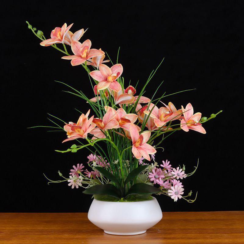 奢华仿真蝴蝶兰装饰花艺