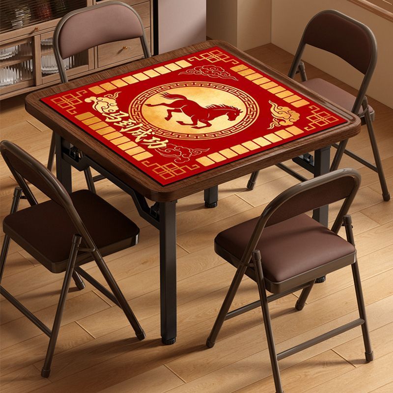 掼蛋专用桌子麻将桌家用象棋桌出租屋可折叠餐桌两用出租屋棋牌桌