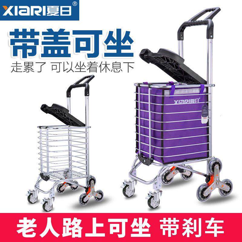 买菜车小拉车购物杆爬楼