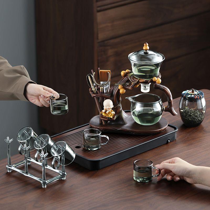 玻璃自动茶具懒人泡茶器