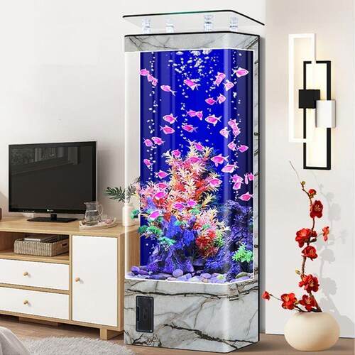 新款鱼缸客厅小型家用落