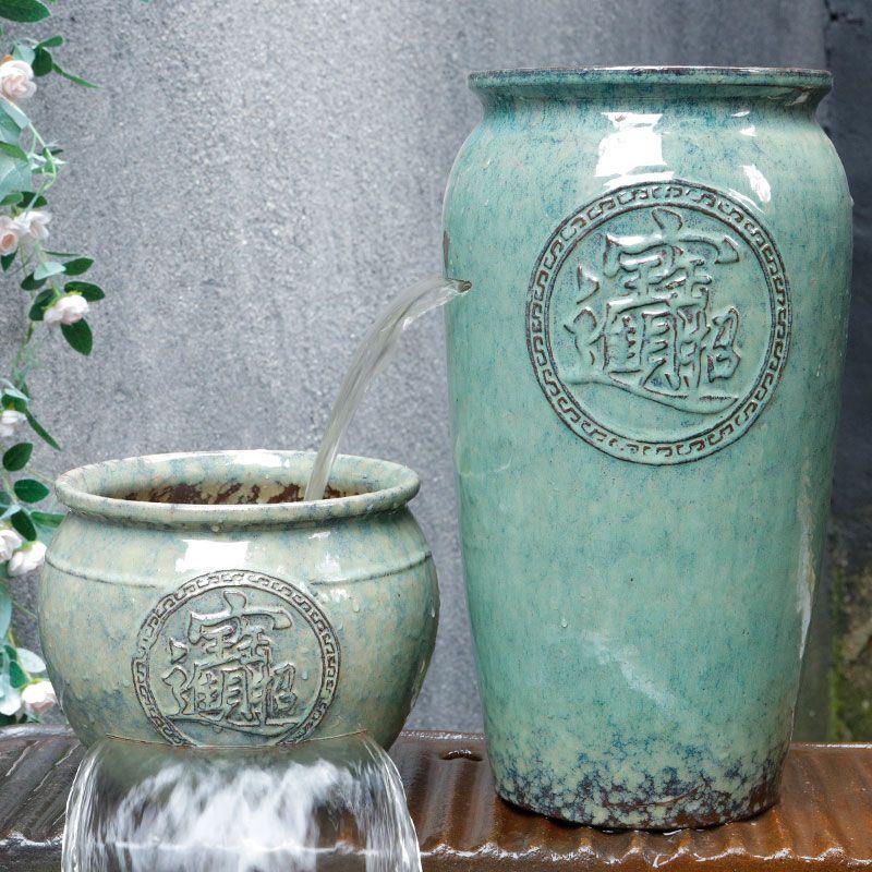 瀑布全套造景循环水摆件