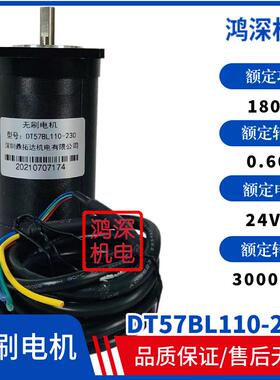 57直流无刷电机DT57BL110-2300.7NM210W3000转24VDC高速低噪音