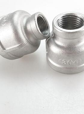 转316L螺不锈内丝钢大小头变径管箍VDU异径大小头水暖配件纹换头