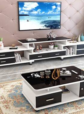 电RYN视柜茶组合户套装简约现代厅欧式小型客全几套家具电视机柜