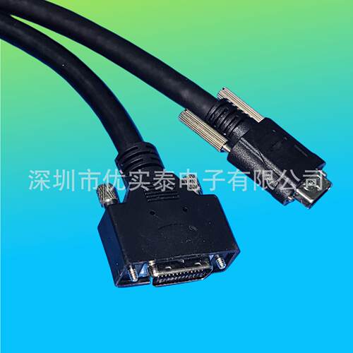 camecameraLiraik协议多模L式线6PInN相机线MDR大头SDR小头CEI与O