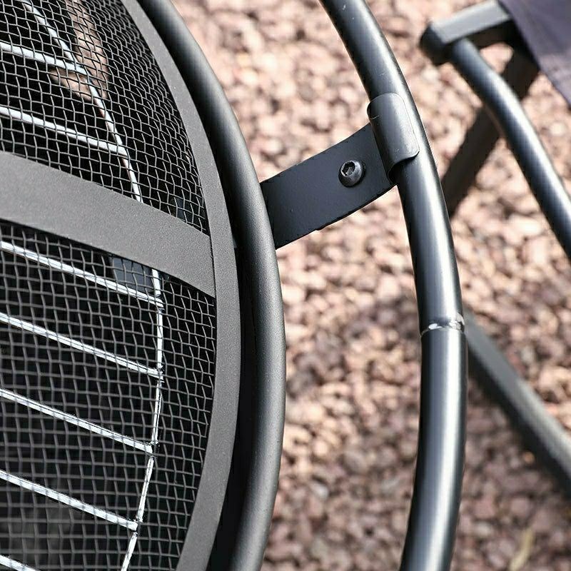 户外篝火盆星月围炉煮茶家用室内烤火炉焚火架烧烤架木柴火炉木炭