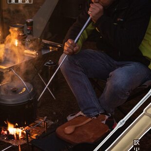 柯曼折叠吹火棍MS-43便携铝合金野外快速焚火生火工具小吹火筒管