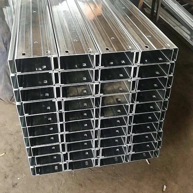 惠州 钢材 镀锌C型钢 太阳能光伏支架 冷弯型钢 檩条 加工定制