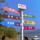 j8标牌景区指路牌户外打卡分流网红导向牌立式 路拍照指示牌指引g3