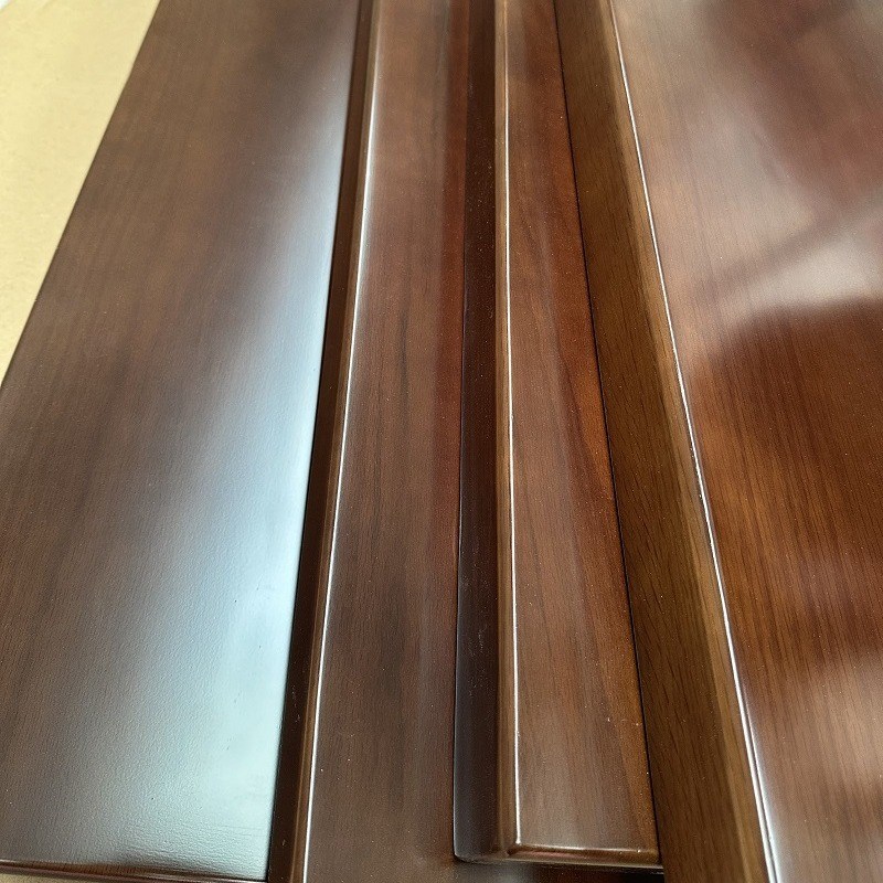 红橡橡胶木实木楼梯踏步板楼梯护栏窗台板三角板整梯