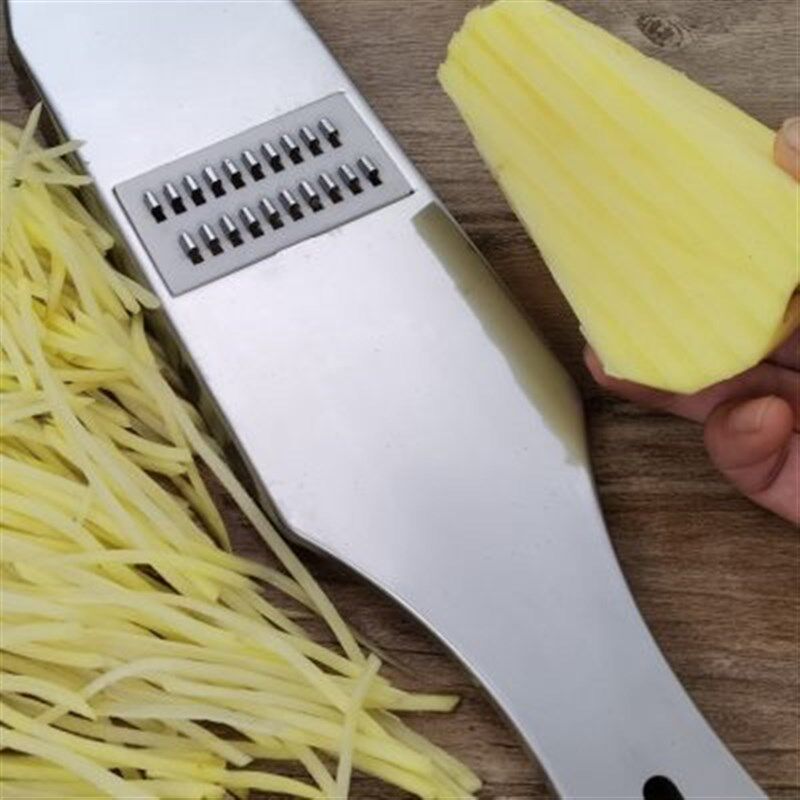 华诚洋芋擦擦工具罗卜刨子不锈钢插丝板多功能切菜器土豆条切条器