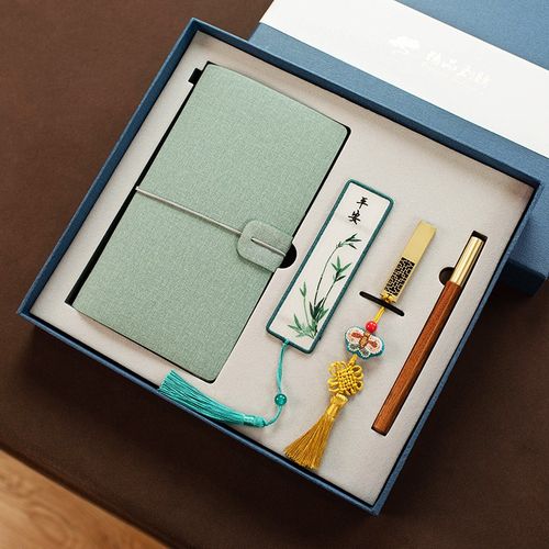 笔记本子国潮苏绣复古文艺日记本记事本办公用品文具定制可印logo