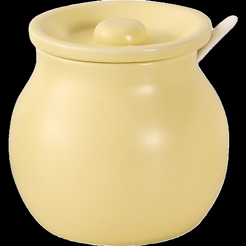 大容量耐高温辣椒油罐家用陶瓷调料盒带盖辣子罐厨房盐罐子猪油罐