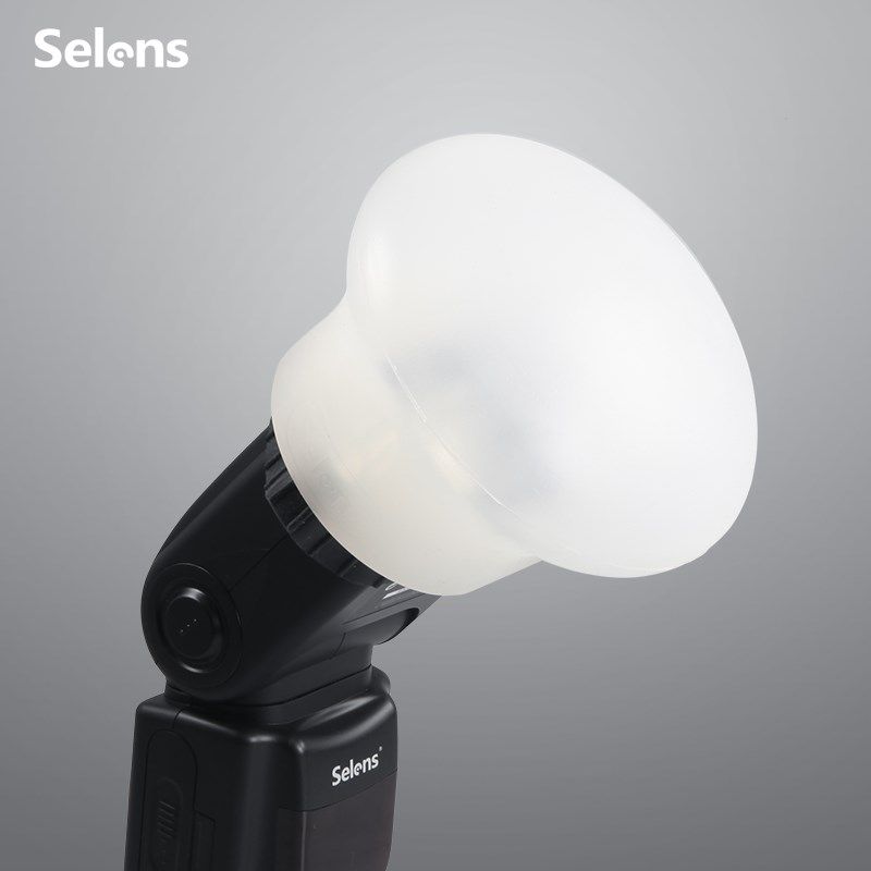 selens闪光灯磁吸附件-柔光罩 柔光球机顶热靴灯配件小型人像