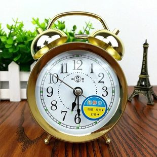 超大声音打铃闹钟创意 学生复古夜光静音个性简约 变态电子床头钟