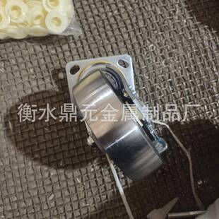 轮脚定制7325静寸6寸8寸重型铸钢万向定向脚轮音耐压轴承刹车轮